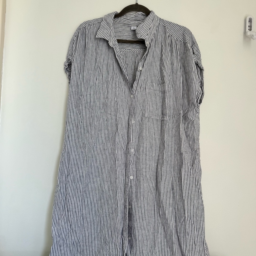 Old Navy Stripped Button Up Dress